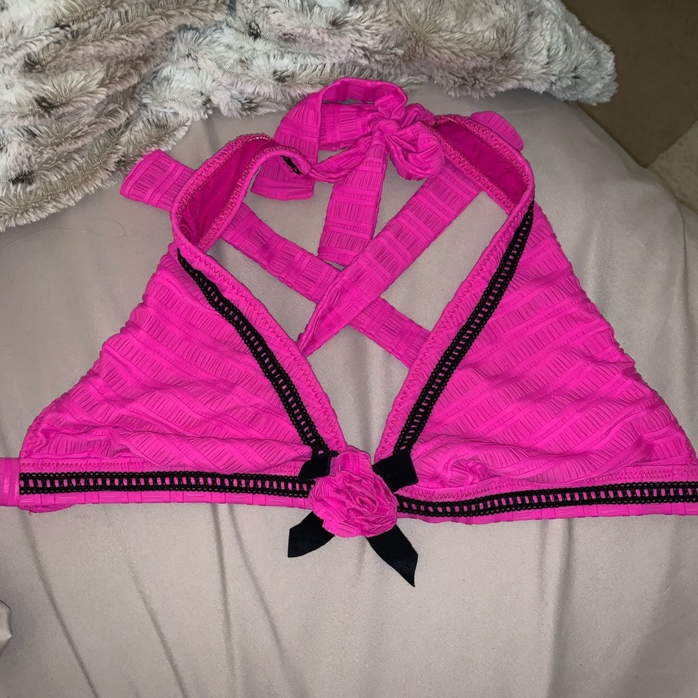 Betsey Johnson halter tie bikini set